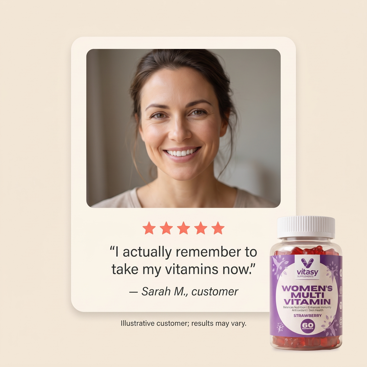 Women's Multivitamin Gummies - Customer story 1