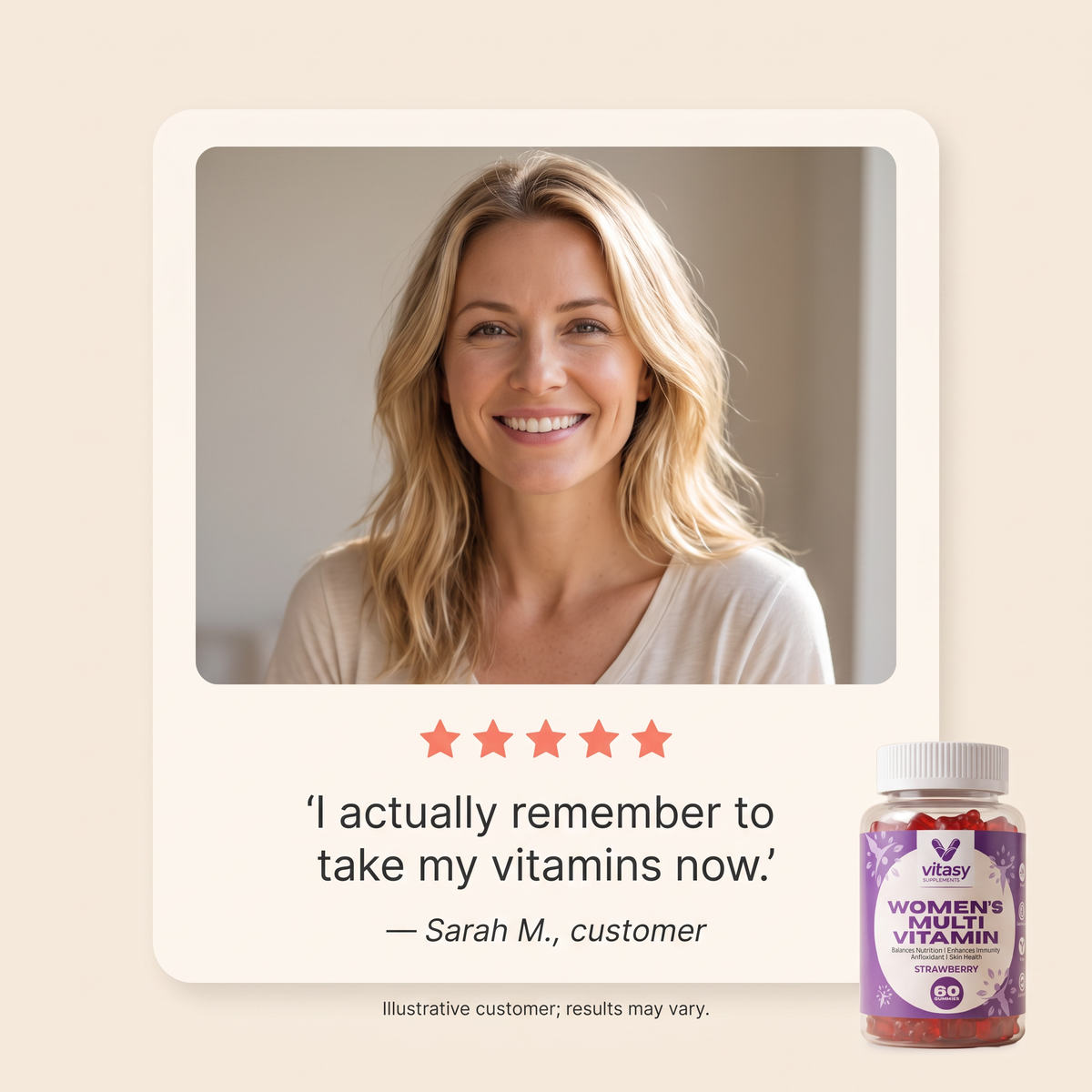 Women's Multivitamin Gummies - Customer story 3