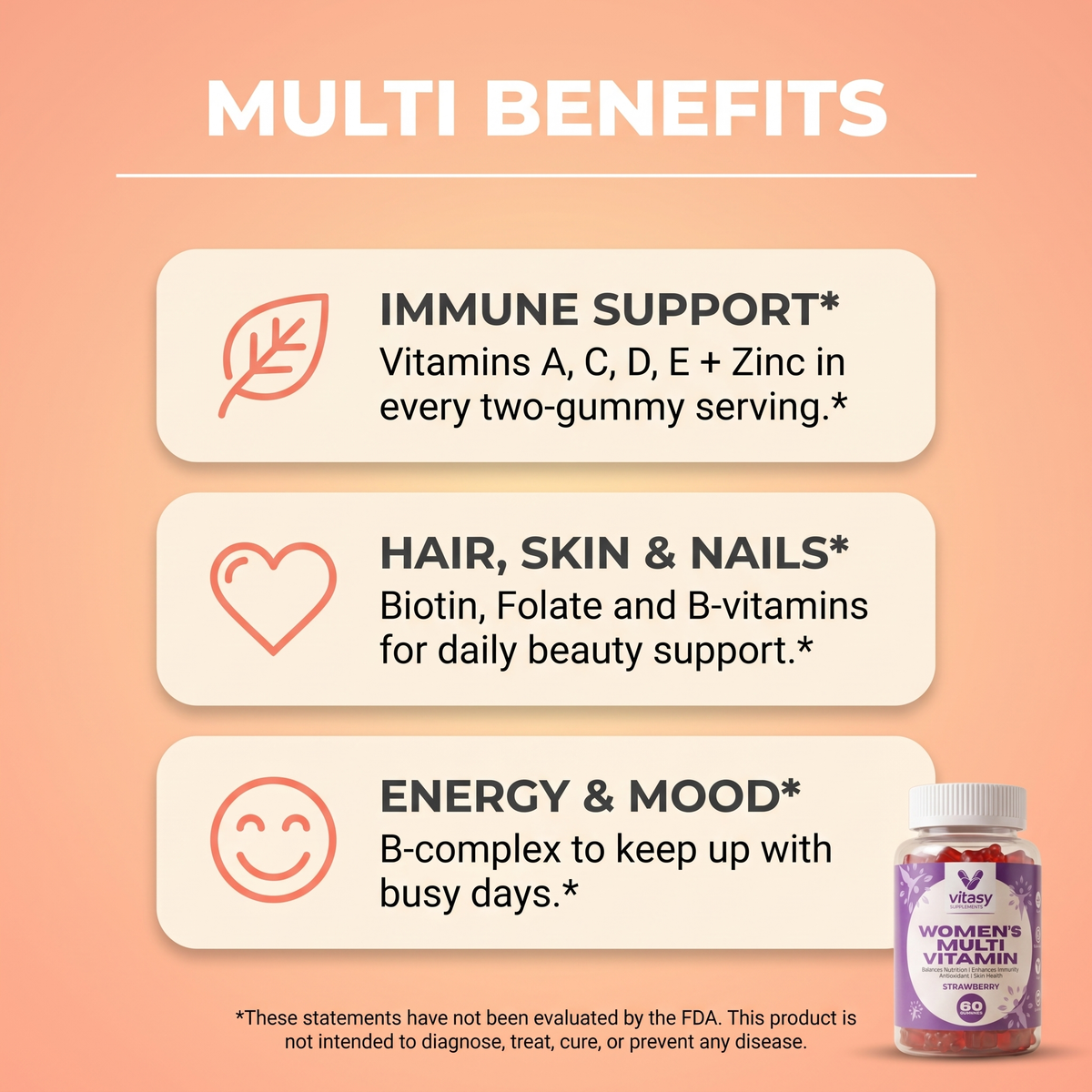 Women's Multivitamin Gummies v10 - Multi benefits
