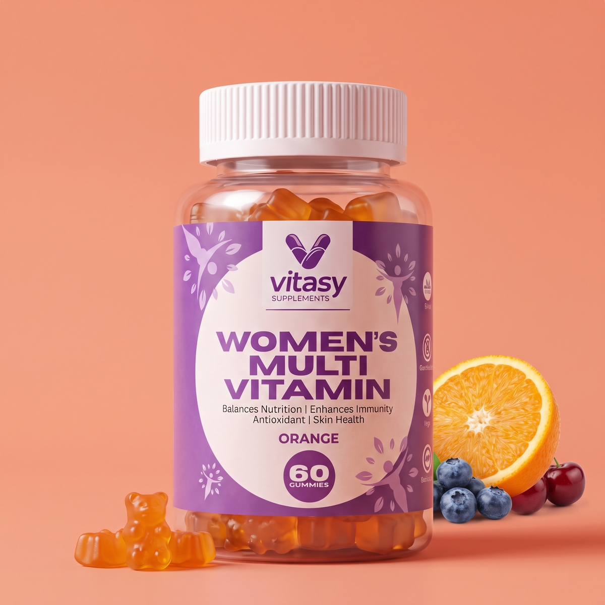 Women's Multivitamin Gummies v10 - Orange hero v2