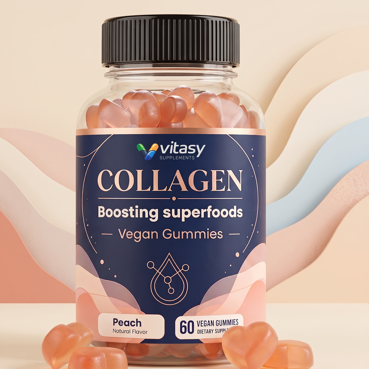 Collagen Gummies Peach - Gallery Image 2