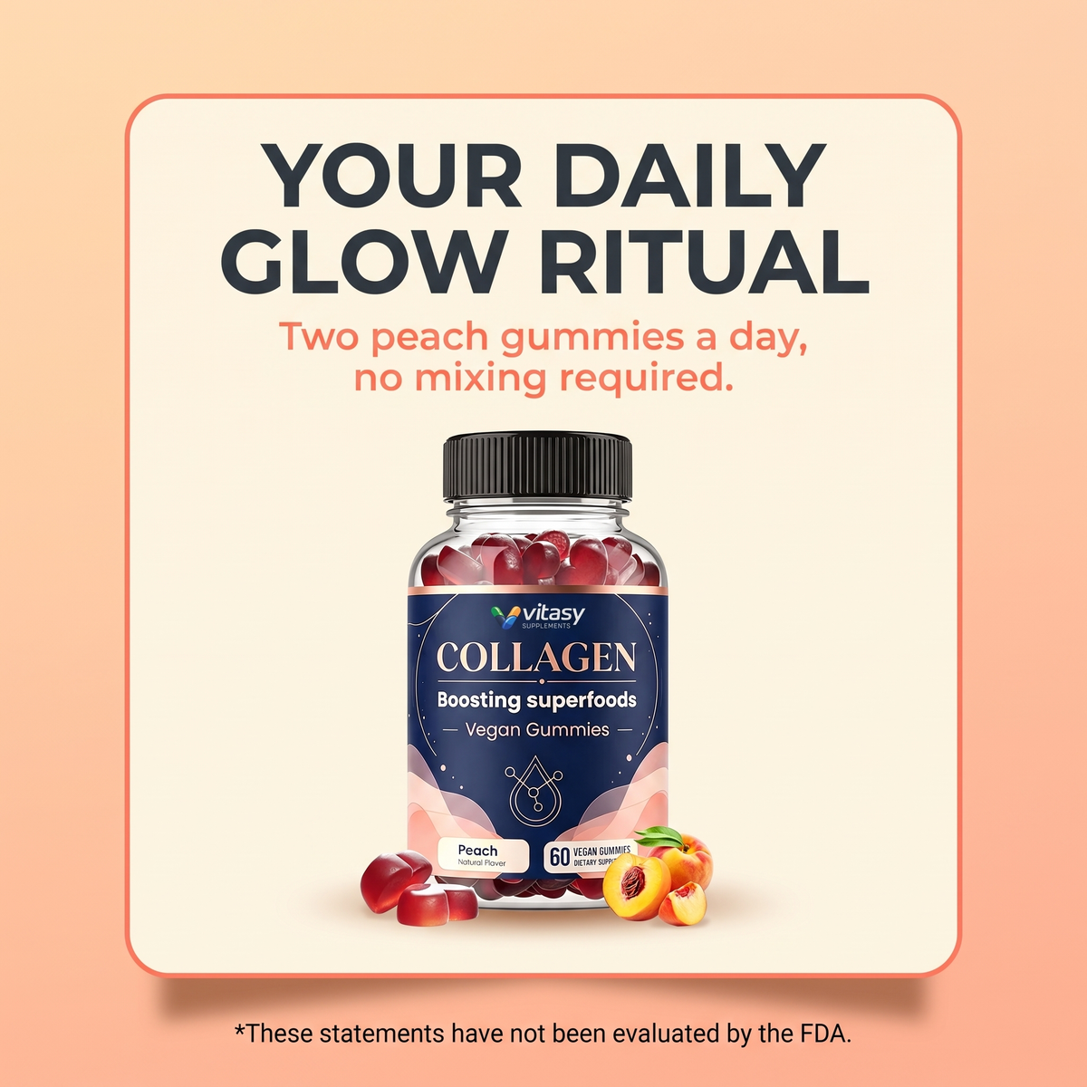 Collagen Gummies Peach - Your daily glow ritual