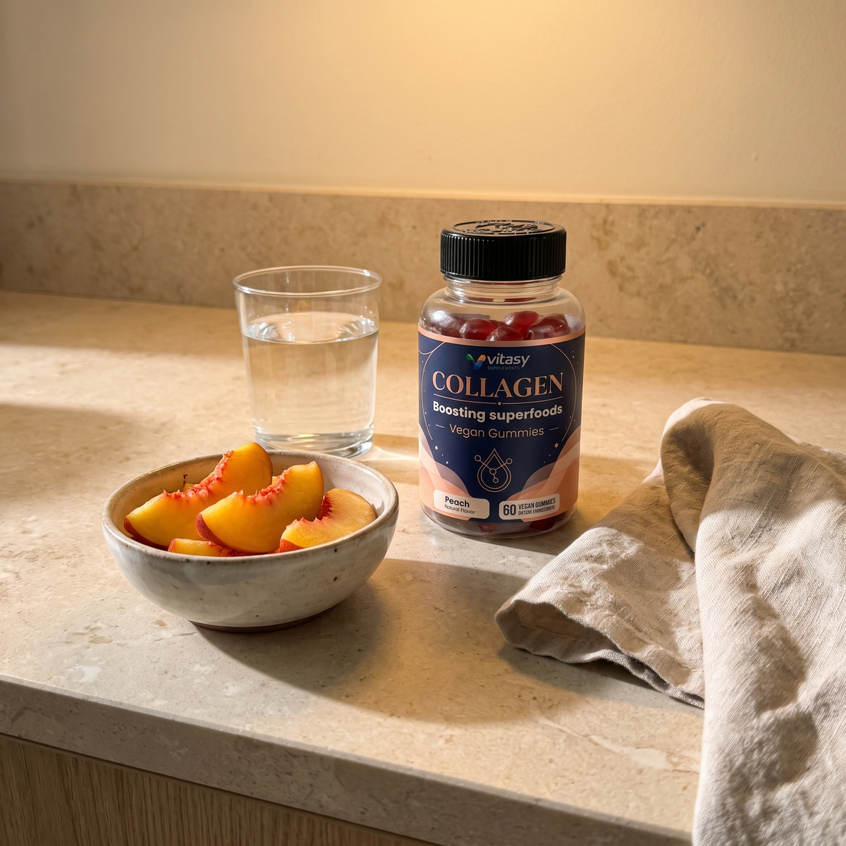 Collagen Gummies Peach - Lifestyle kitchen