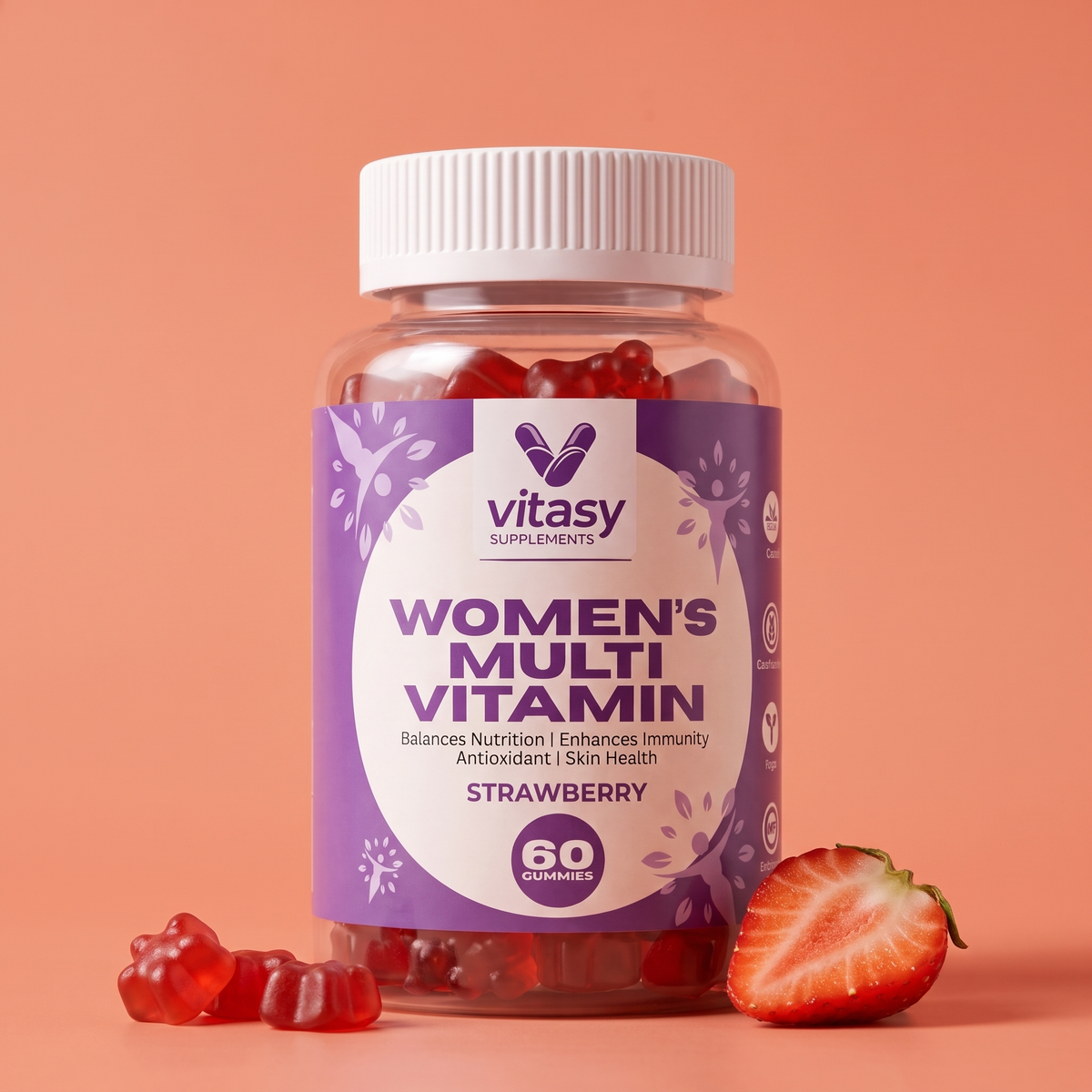 Women's Multivitamin Gummies v10 - Strawberry hero v2