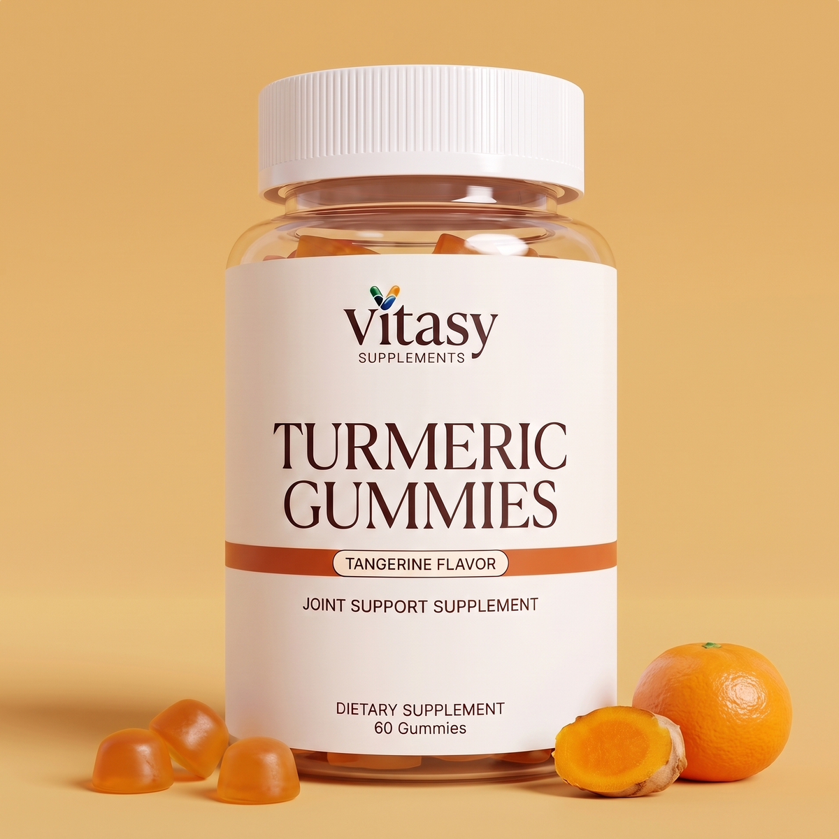 Turmeric Gummies v9 - Tangerine variant hero