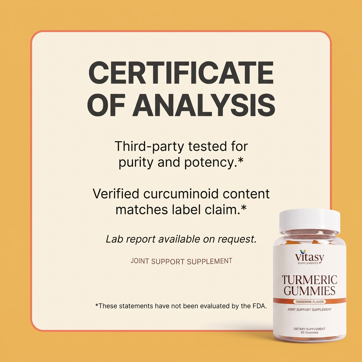 Turmeric Gummies v9 - Certificate of analysis