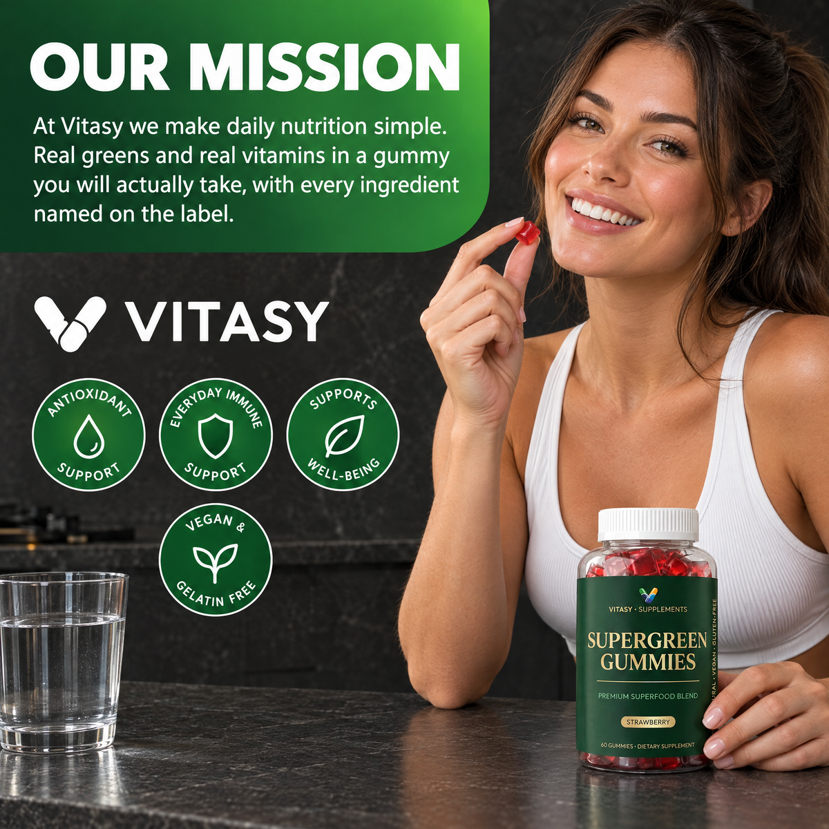 Supergreen Gummies v10 - Our mission, Vitasy Supplements