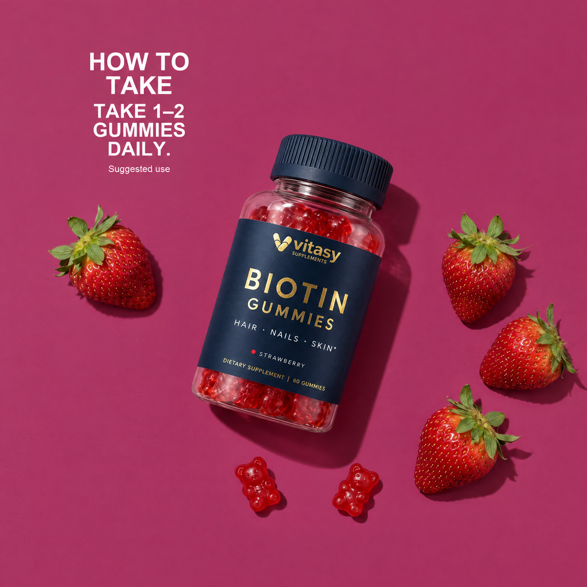 How to take: take 1-2 gummies daily
