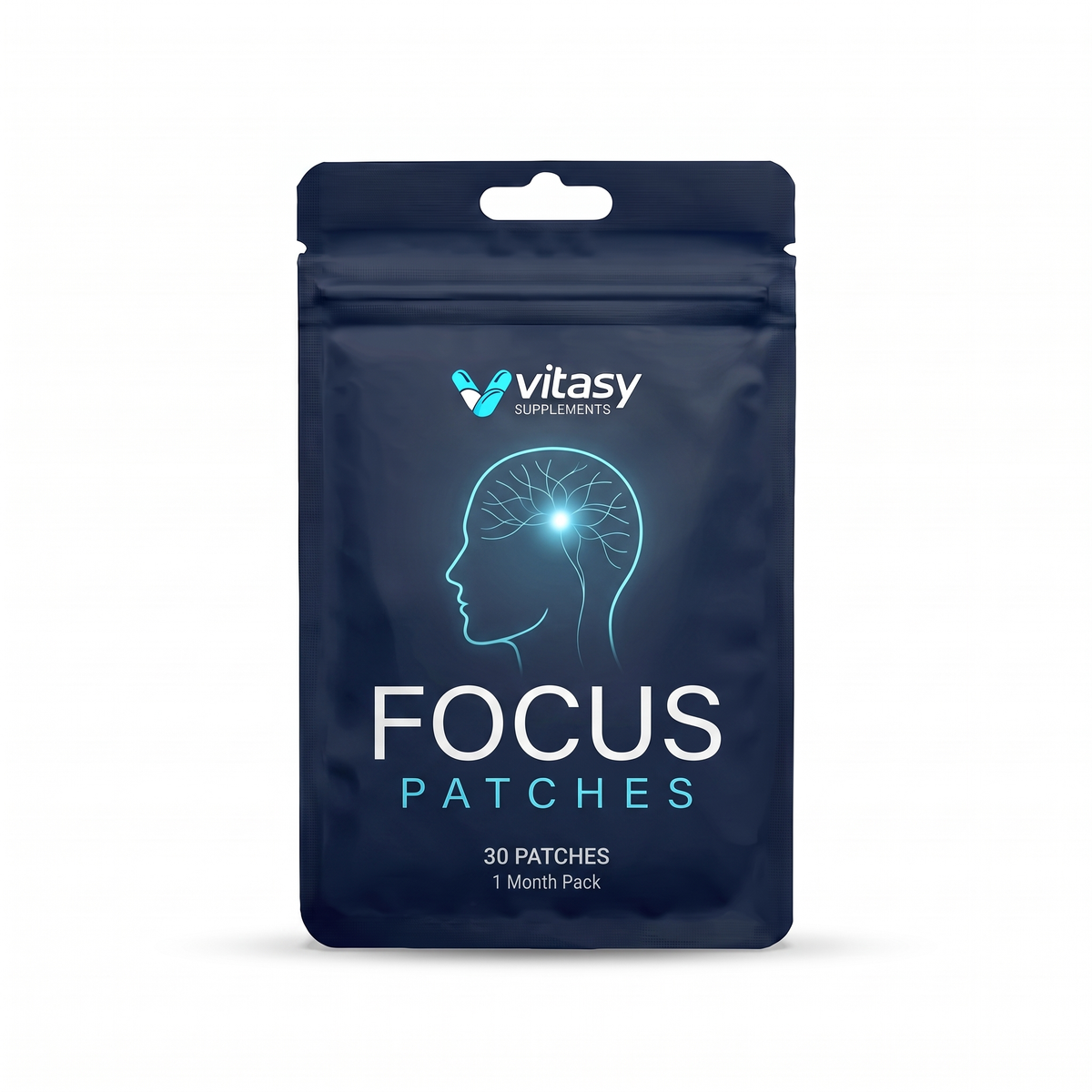 Vitasy Focus Patches pouch – 30 patches, 1 month pack