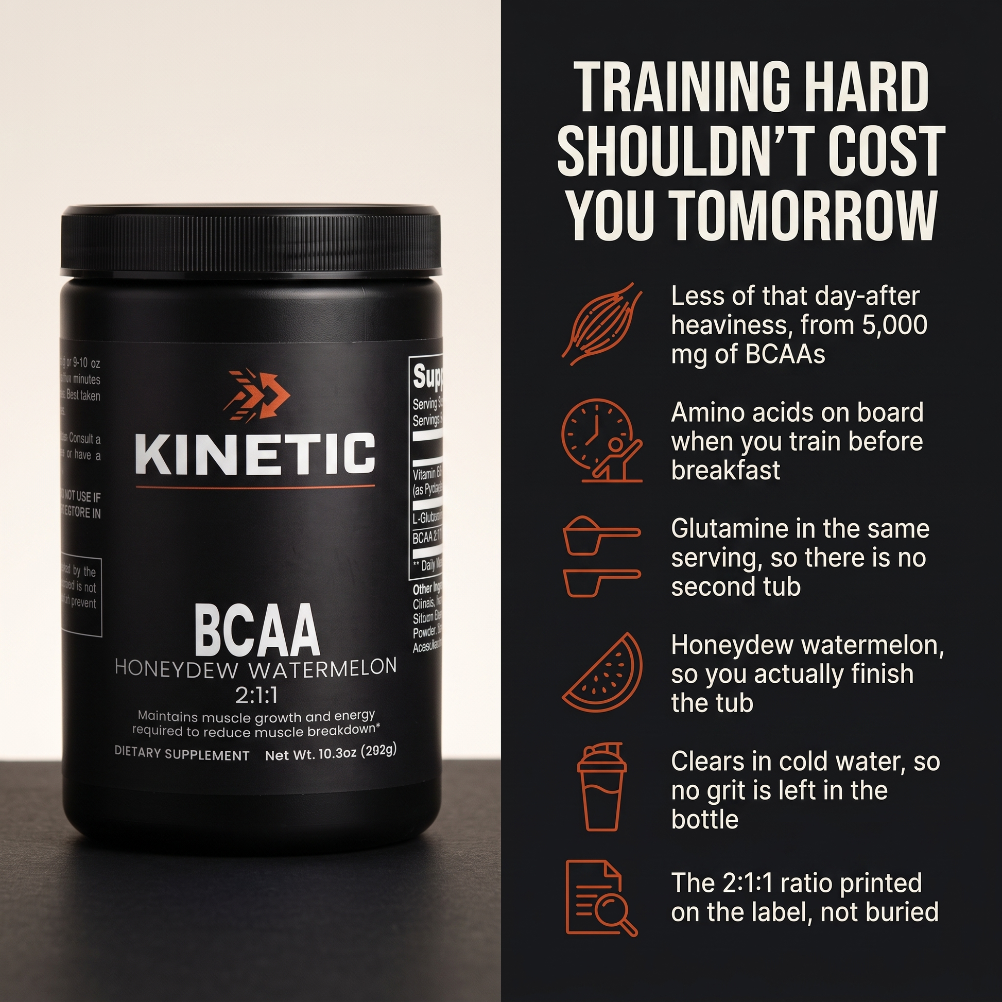Training hard shouldn't cost you tomorrow