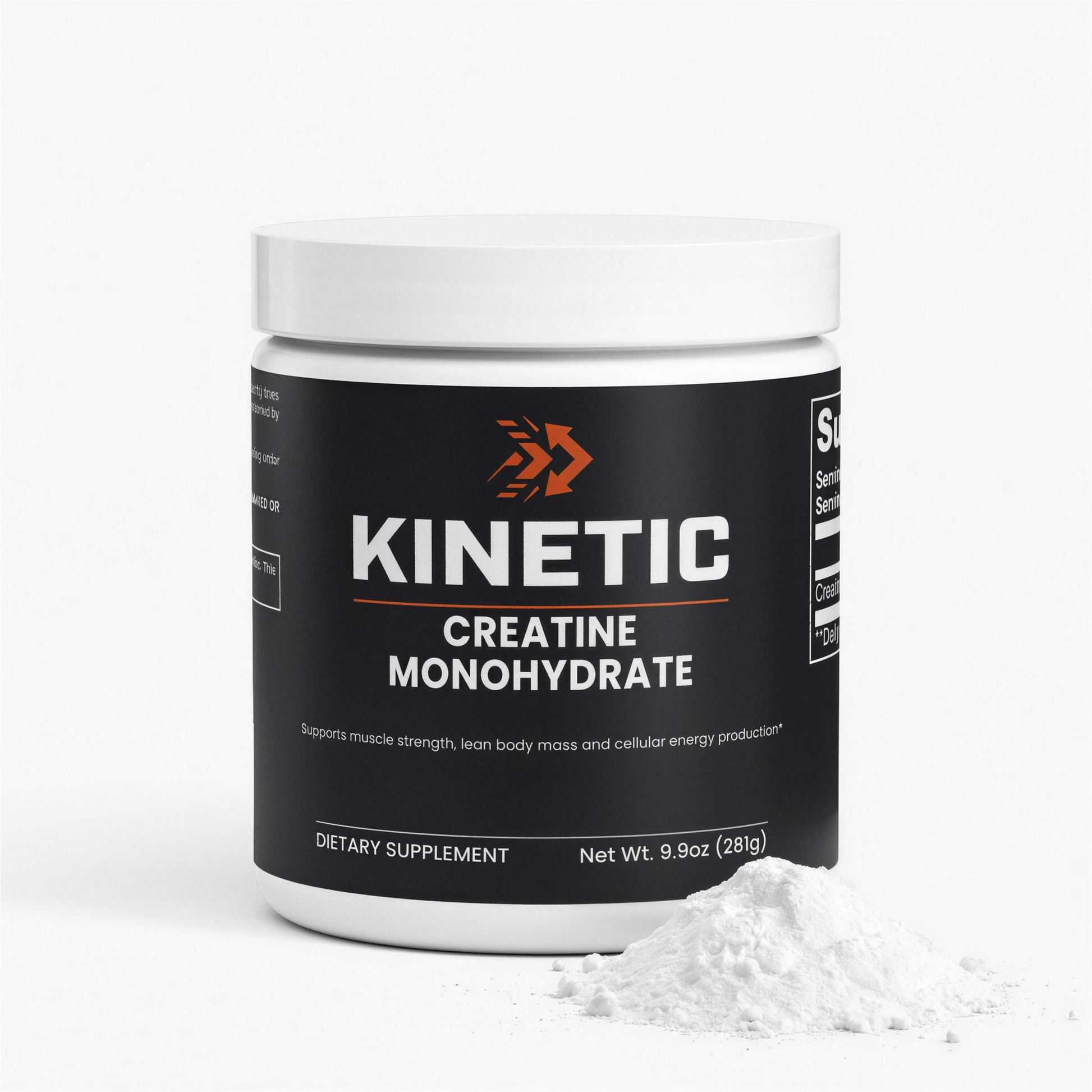 KINETIC Creatine Monohydrate, 250 g unflavored powder tub