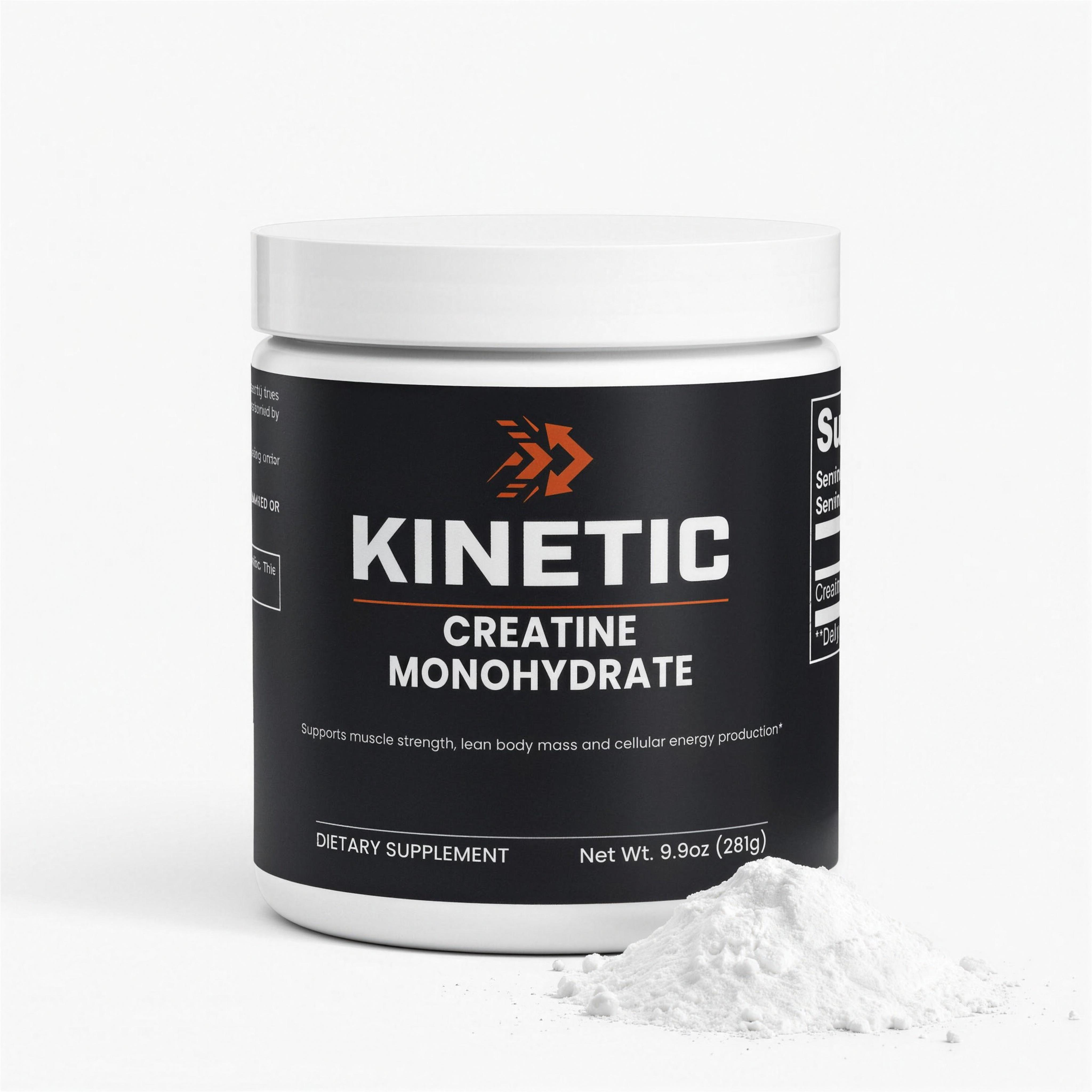 KINETIC Creatine Monohydrate, 250 g unflavored powder tub