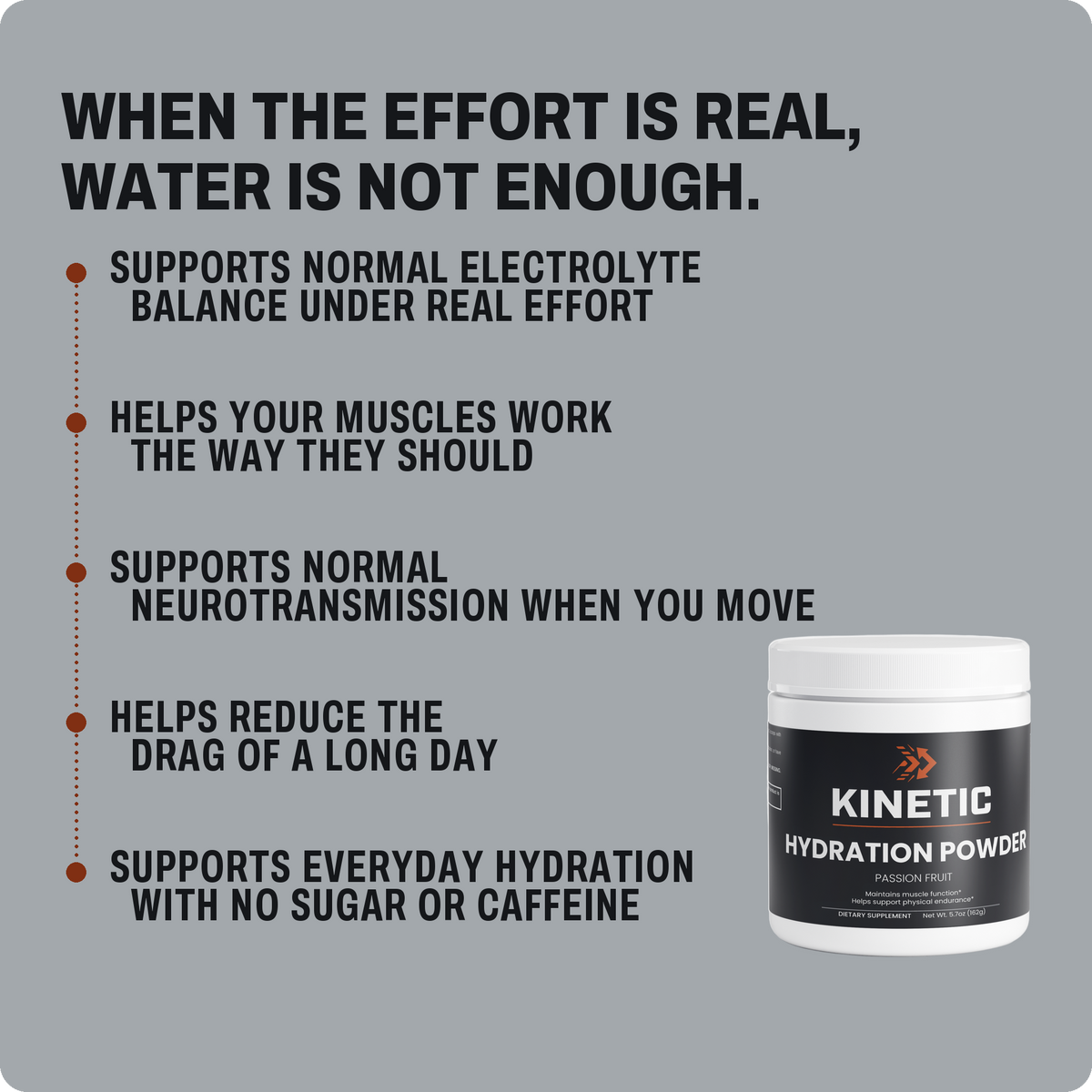 When the effort is real, water is not enough