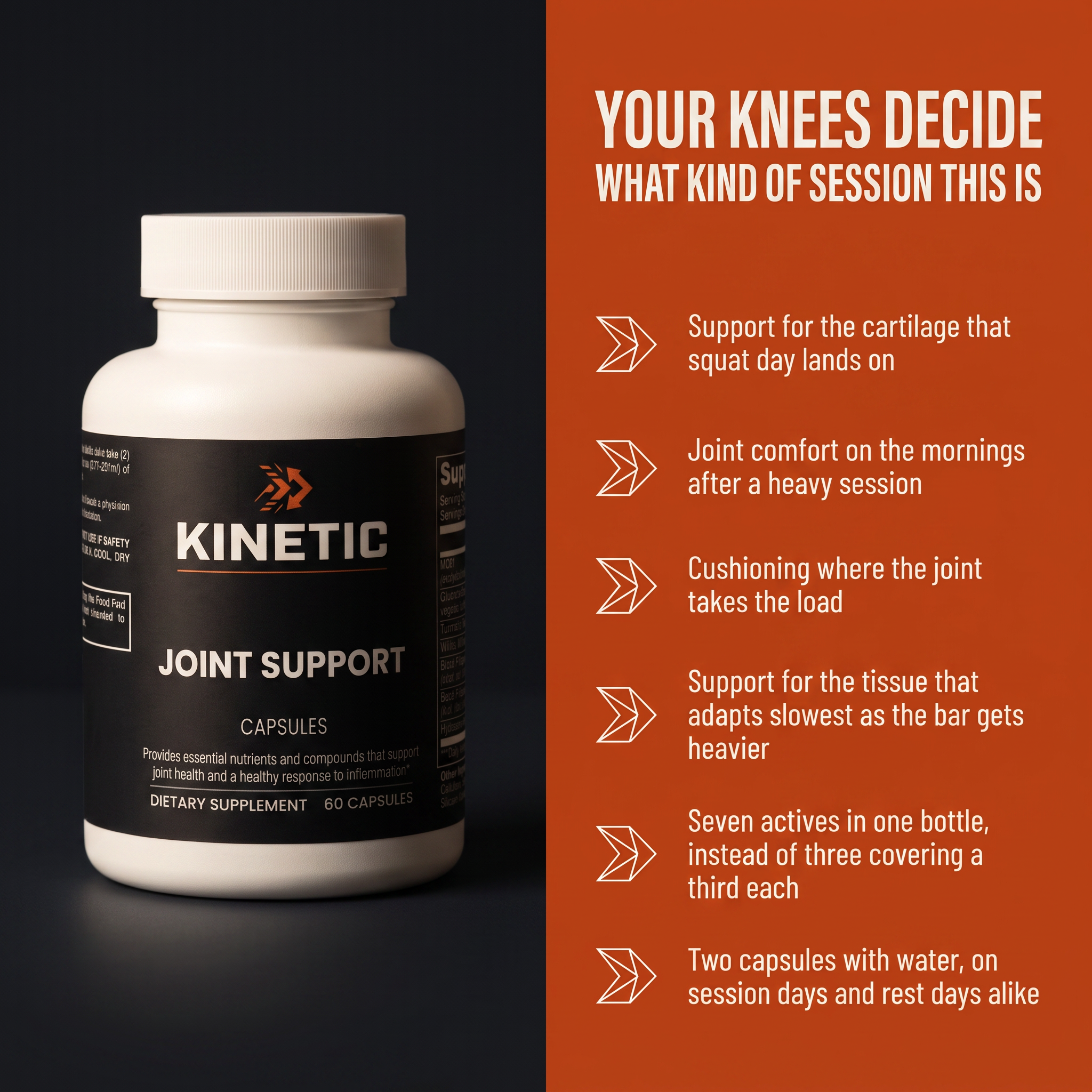 Your knees decide what kind of session this is