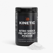 KINETIC Nitric Shock Pre-Workout Powder, Fruit Punch, 300 g