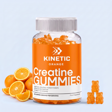 Creatine Gummies v8 - Orange jar, 60 gummies, 3000mg creatine monohydrate per serving