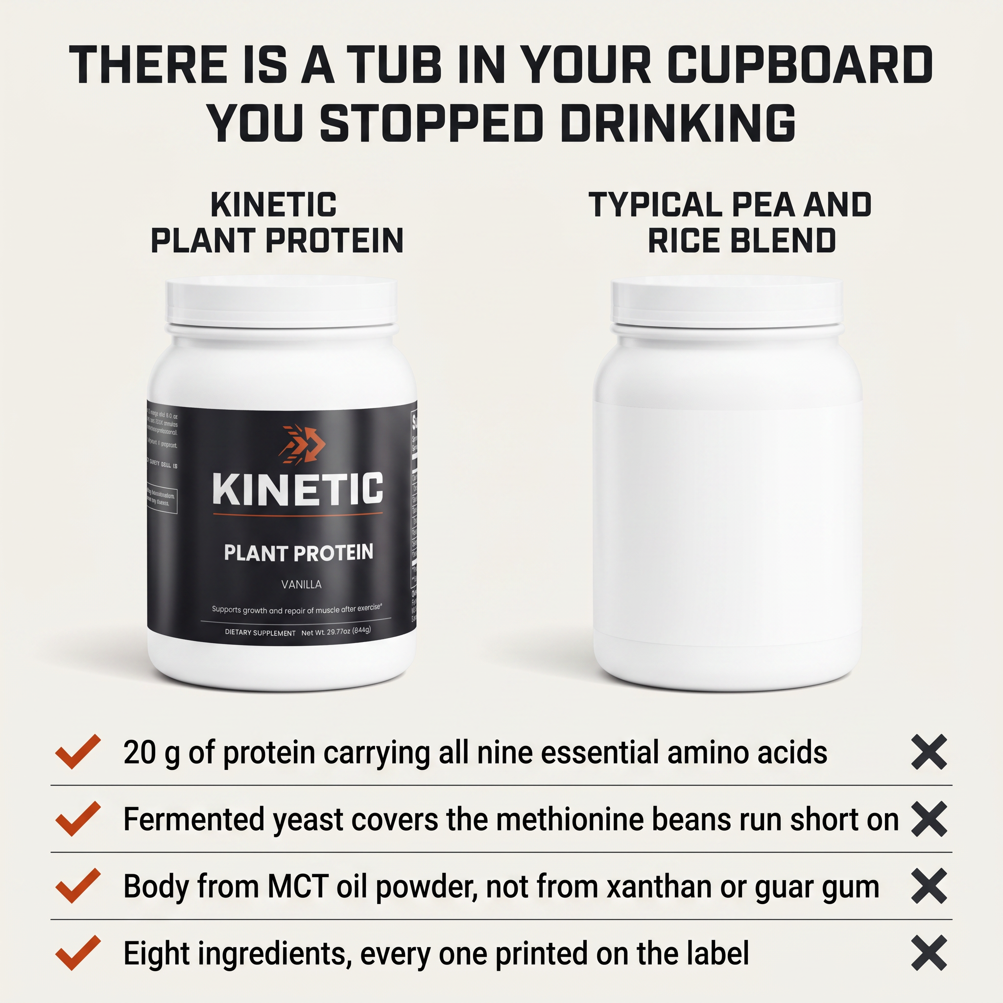 There is a tub in your cupboard you stopped drinking