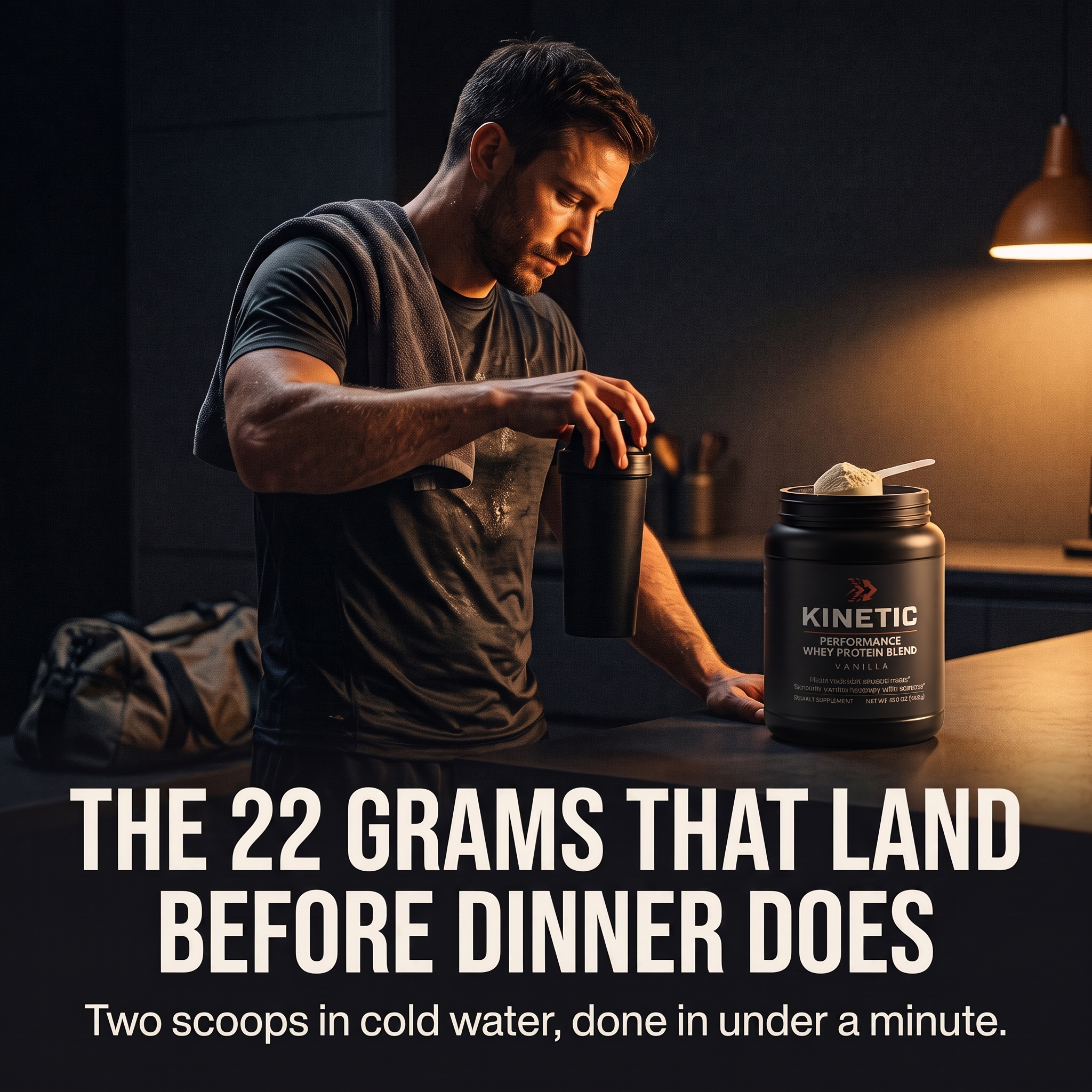 The 22 grams that land before dinner does