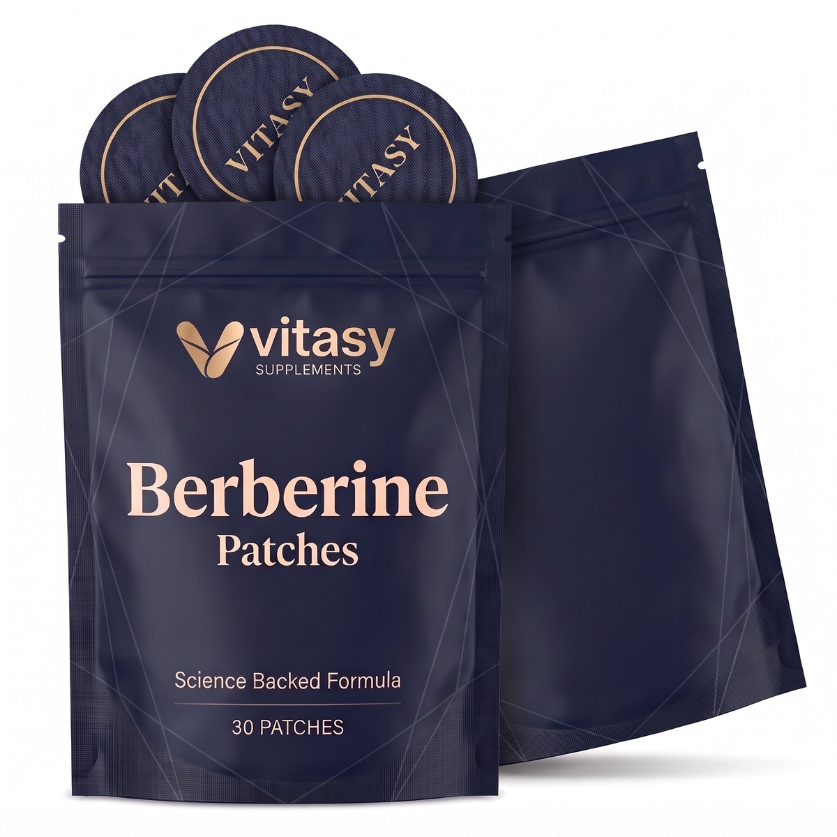 Two Vitasy Berberine Patches pouches