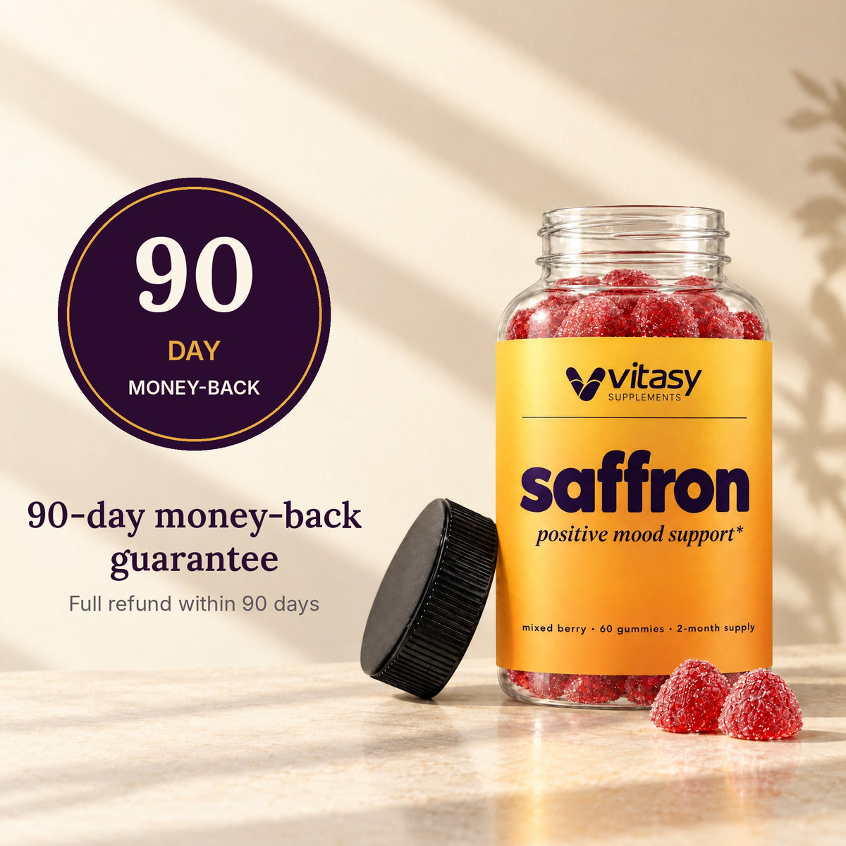 Vitasy 90-day money-back guarantee