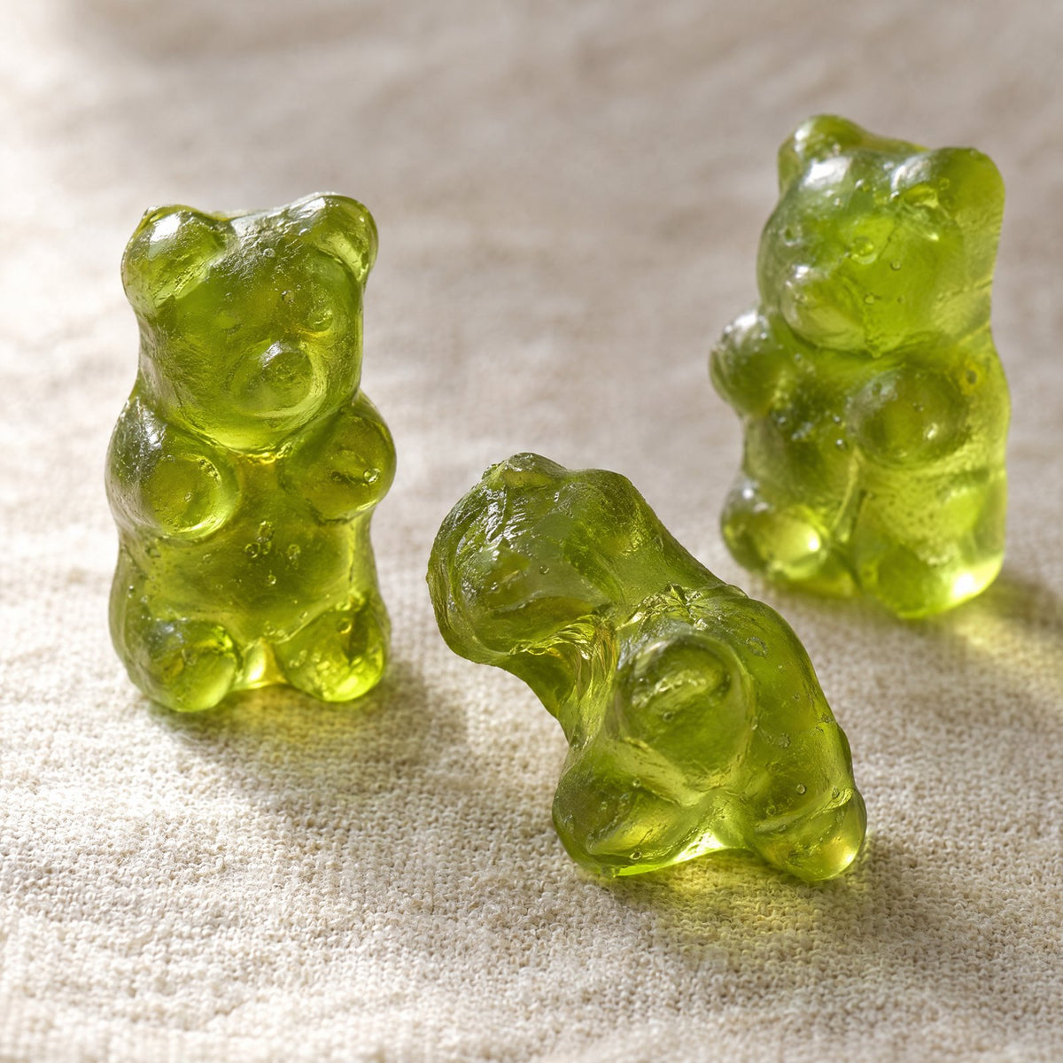 Close-up of the chewable sea moss gummy bears