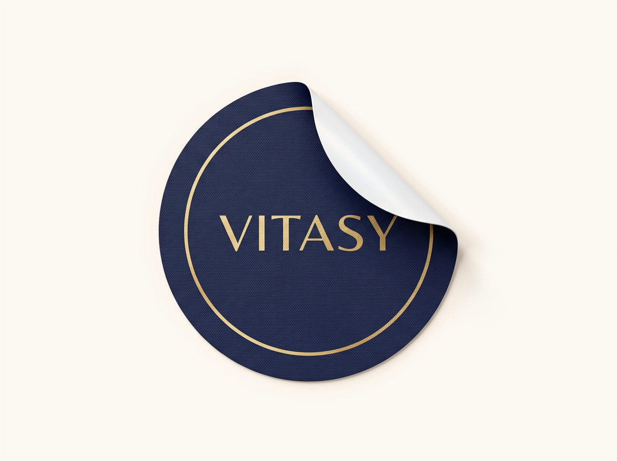 Large Vitasy patch with its edge peeled back