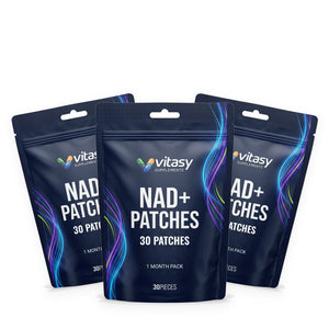Three Vitasy NAD+ Patches pouches