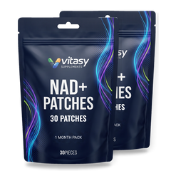 Two pouches of Vitasy NAD+ Patches