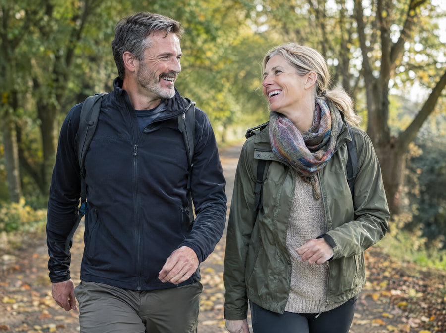Couple on an evening walk