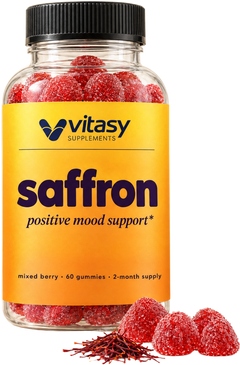 Vitasy Saffron Gummies bottle