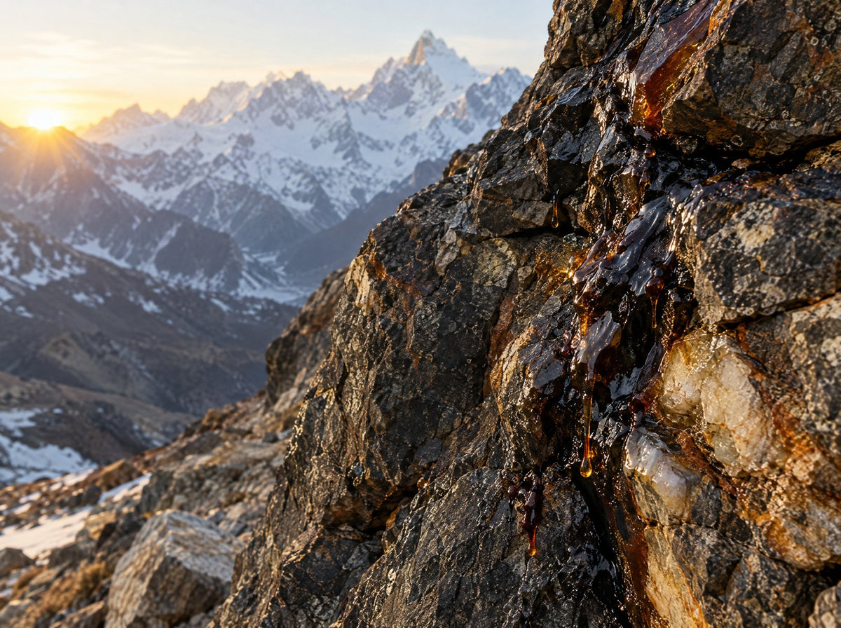 Himalayan rock face at sunrise