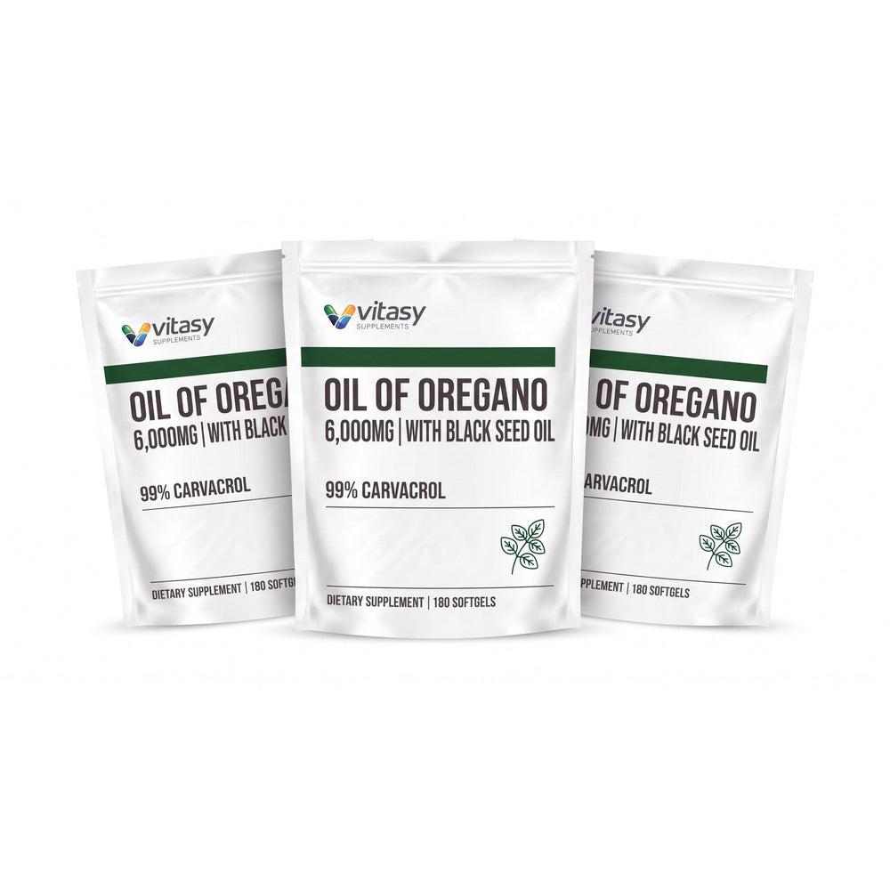Three pouches of Vitasy Oil of Oregano