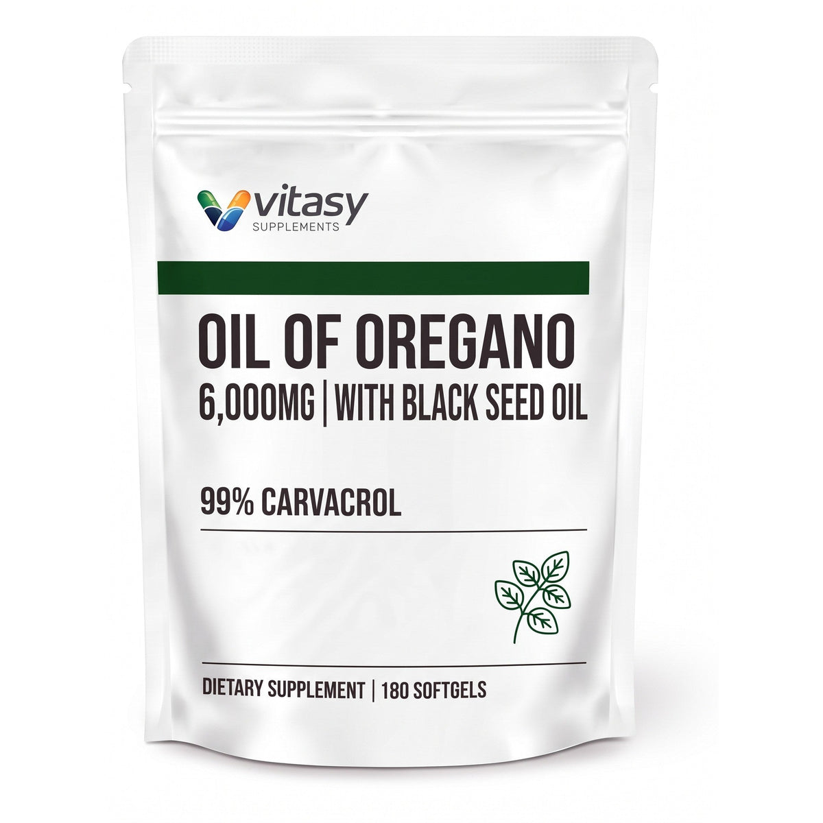 Vitasy Oil of Oregano softgels pouch