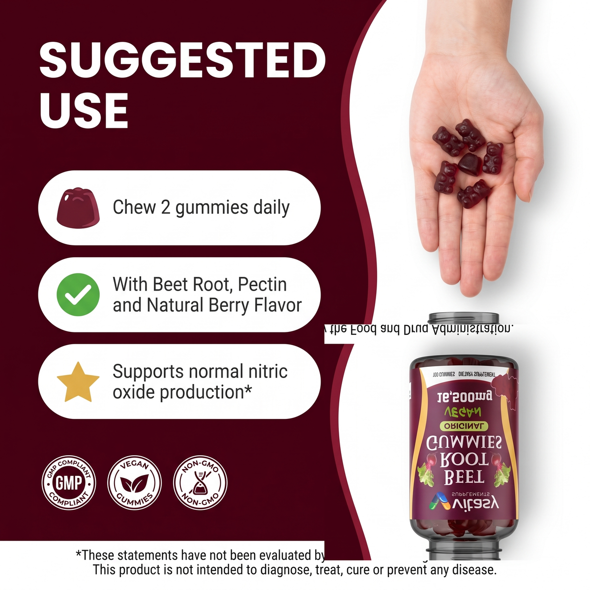 Beet Root Gummies v1 - SUGGESTED USE Slot 6