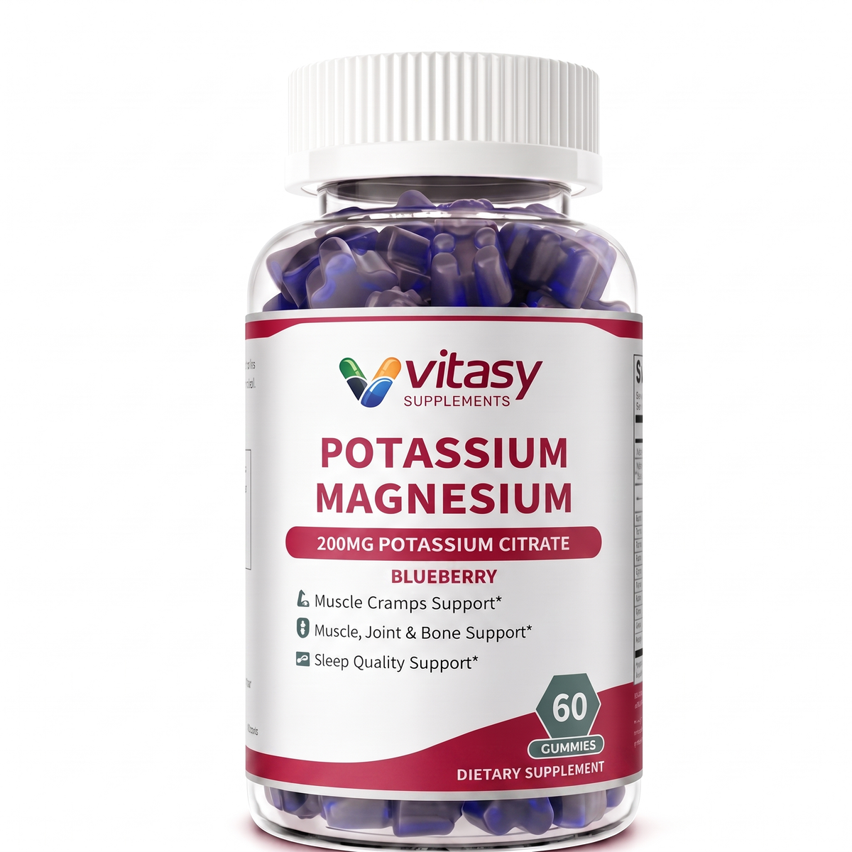 Potassium Citrate Gummies Blueberry Vitasy packshot
