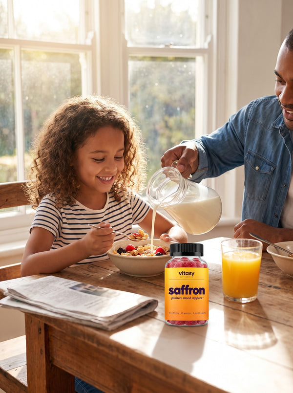 Family breakfast in the morning