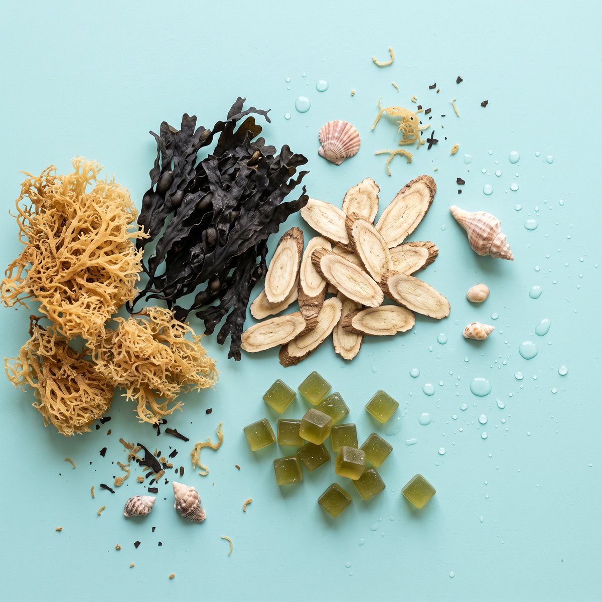 Sea moss, bladderwrack and burdock root