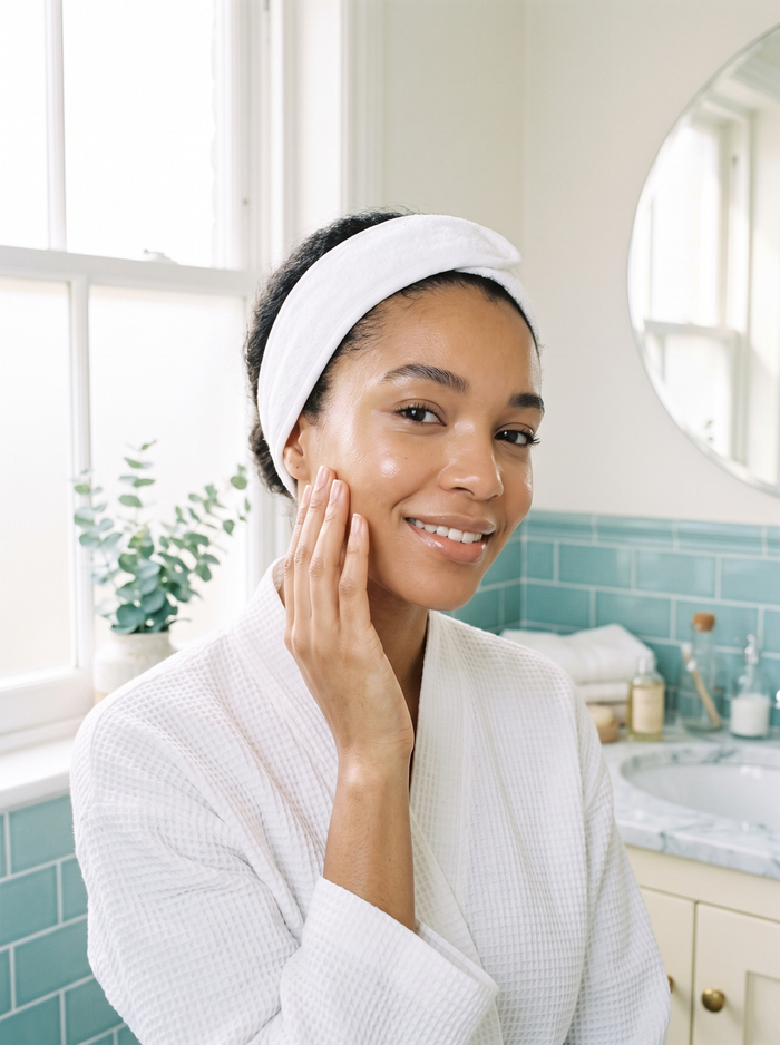 Woman with glowing healthy skin