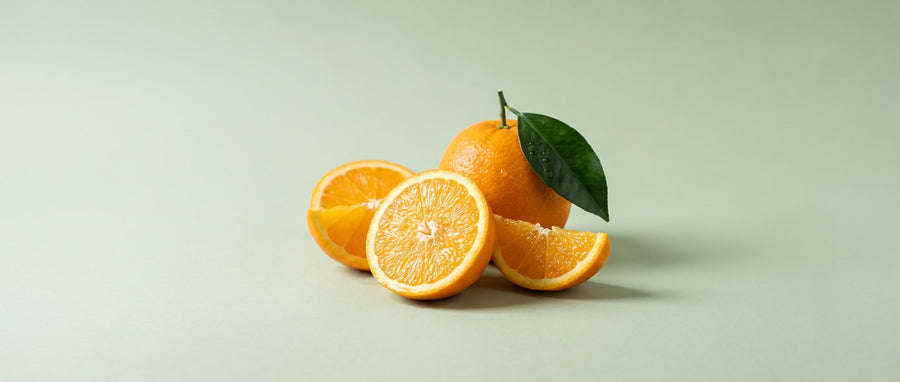 Fresh orange slices