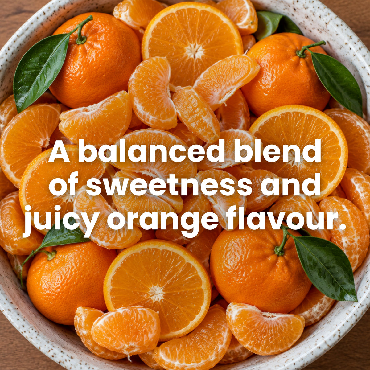 Bowl of oranges: juicy orange flavour