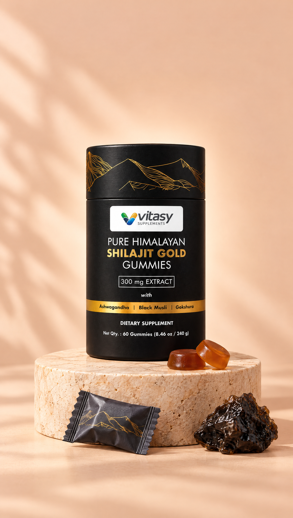 Shilajit Gummies Original flavor bottle