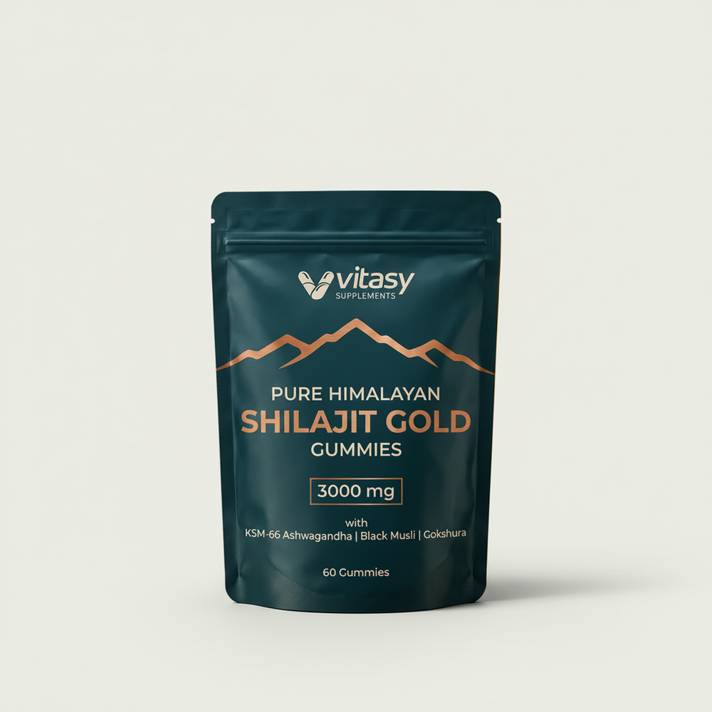 Vitasy Pure Himalayan Shilajit Gold Gummies pouch