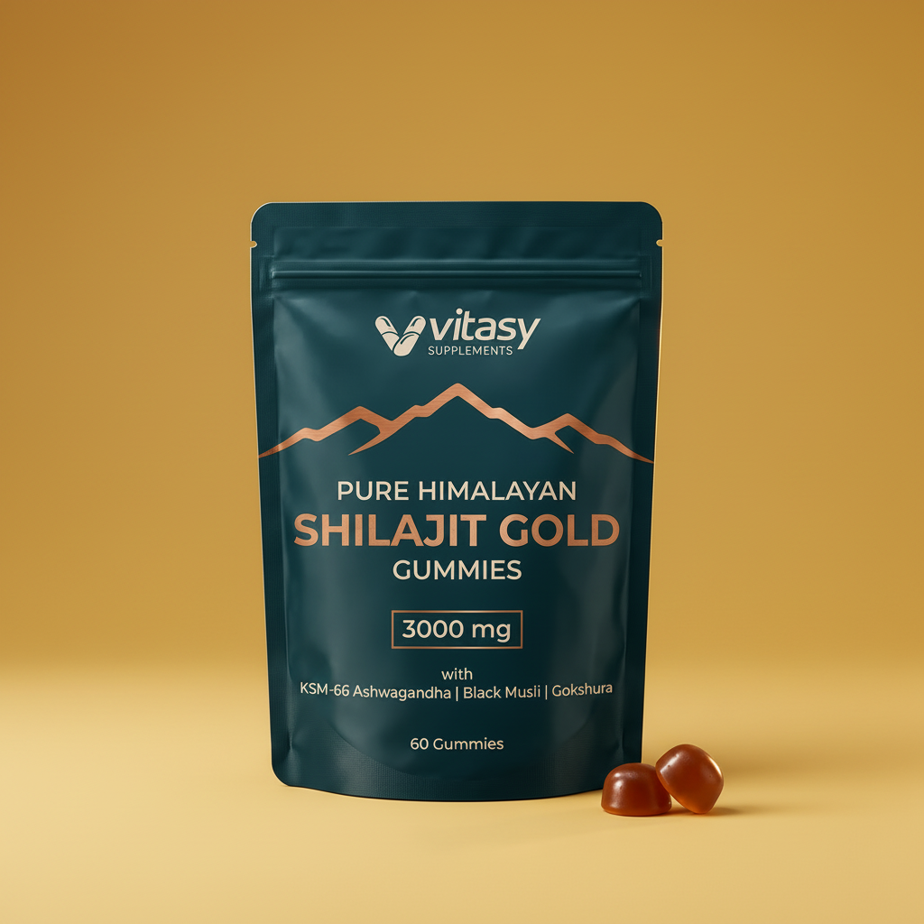 Vitasy Shilajit Gold Gummies pouch