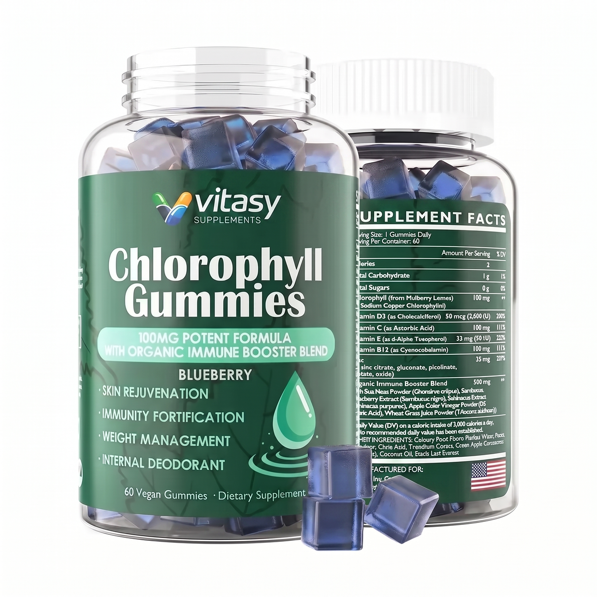 supergreen Gummies Blueberry
