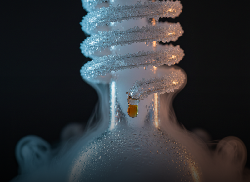 Cold extraction apparatus with condensation and vapour
