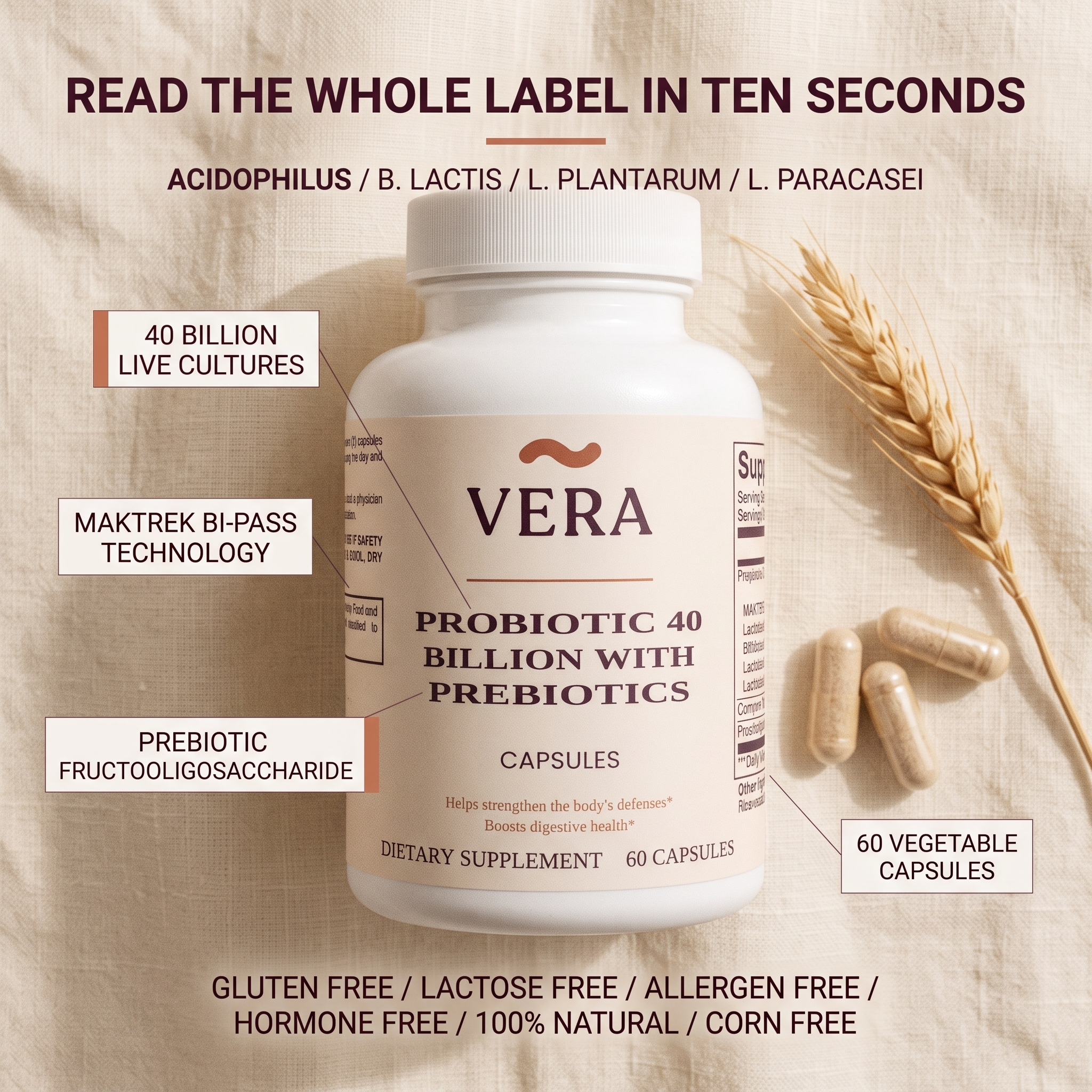 Read the whole label in ten seconds