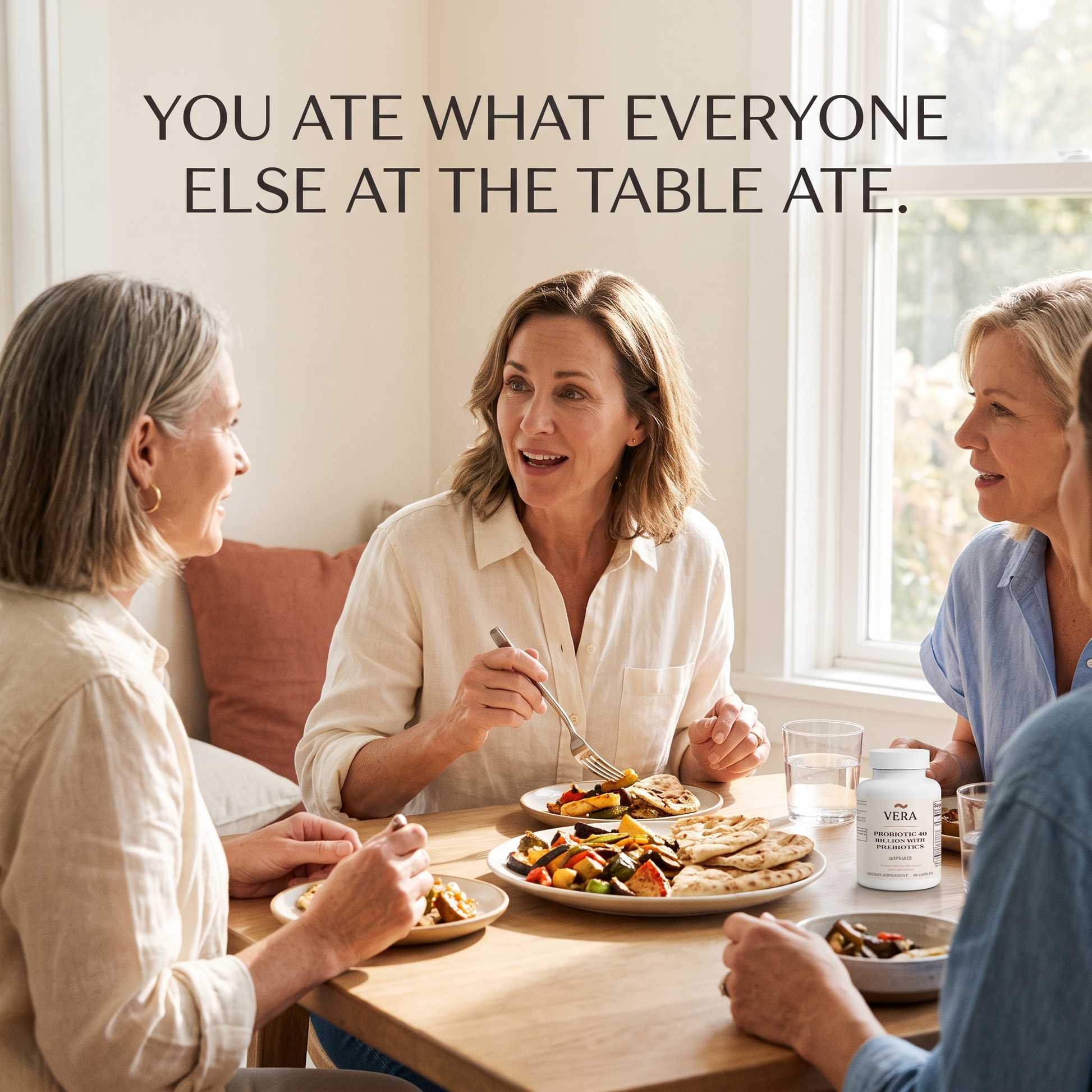 You ate what everyone else at the table ate.