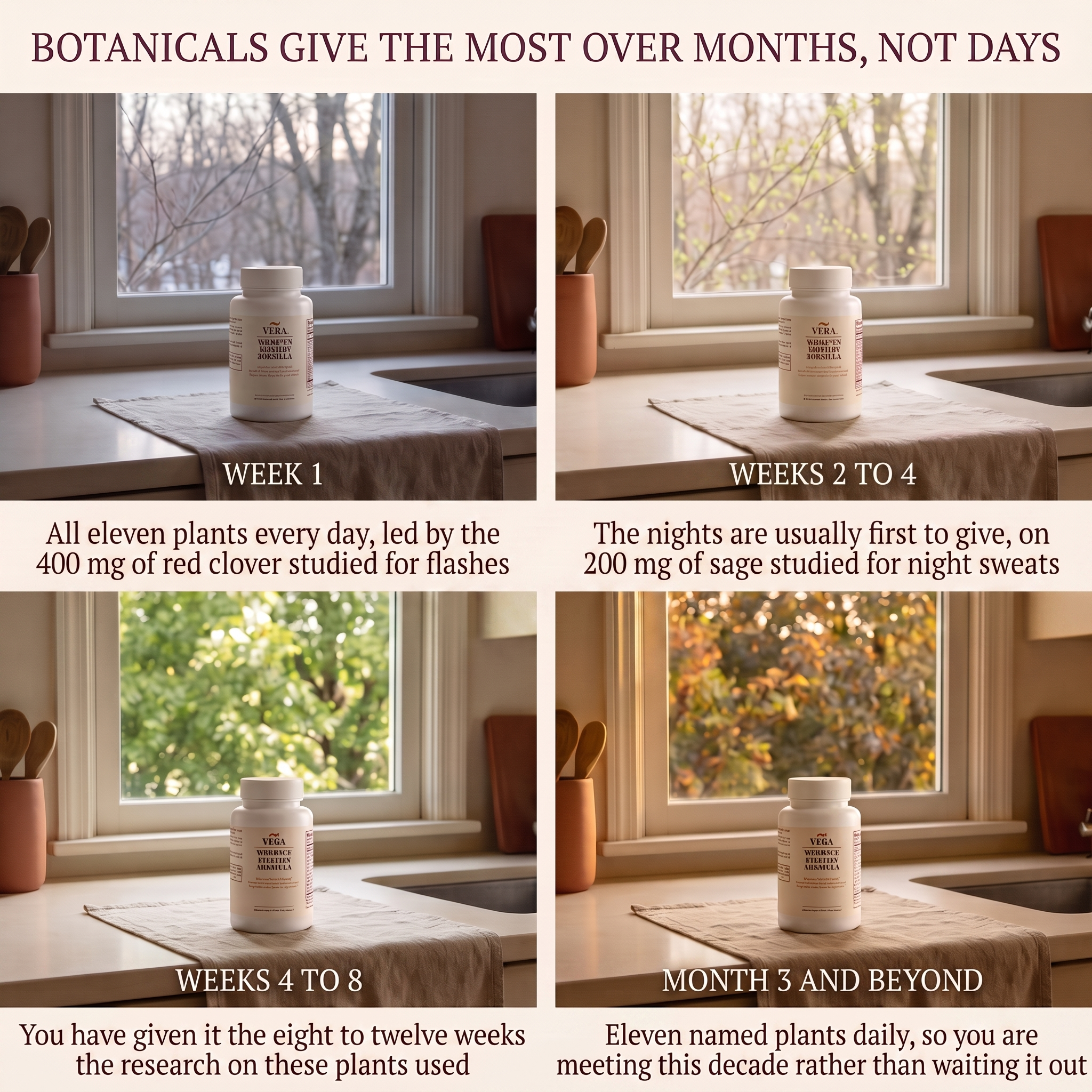 Botanicals give the most over months, not days