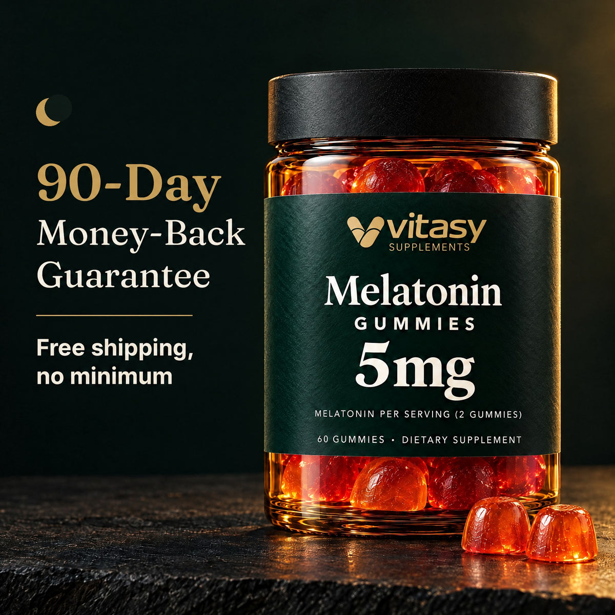 90-day money-back guarantee and free shipping
