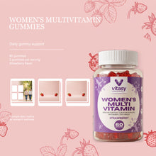 Vitasy Women's Multivitamin Gummies v2 - RL2 Rebuild 06 - Lifestyle Bottle - Strawberry
